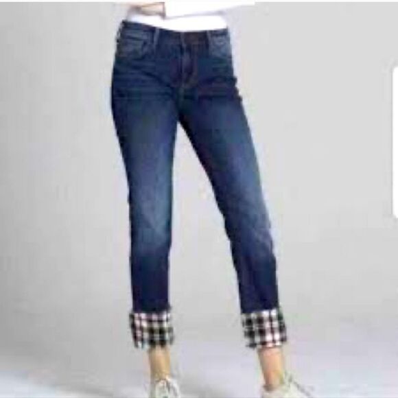 DRIFTWOOD Denim - Driftwood Colette Plaid cuff jeans